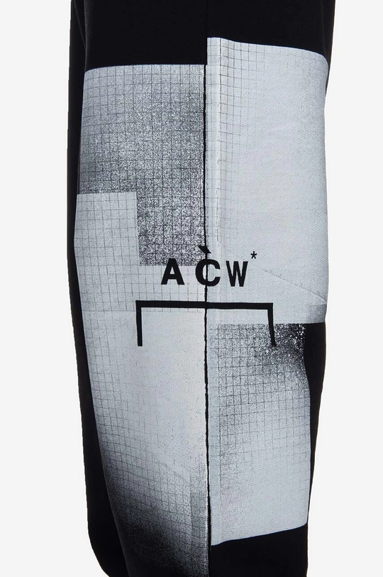 czarny A-COLD-WALL* spodnie dresowe bawełniane Brutalist Jersey Pant