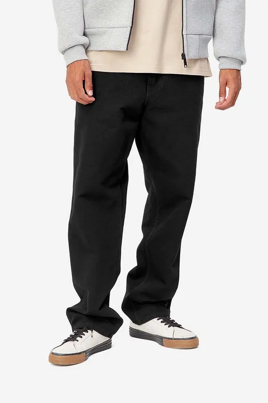 čierna Bavlnené nohavice Carhartt WIP Simple Pant Pánsky
