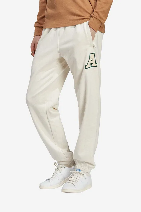 beżowy adidas Originals spodnie dresowe bawełniane Metro Sweatpant Męski
