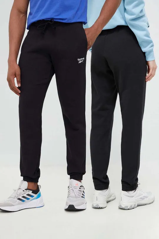 чёрный Хлопковые спортивные штаны Reebok Classic Unisex