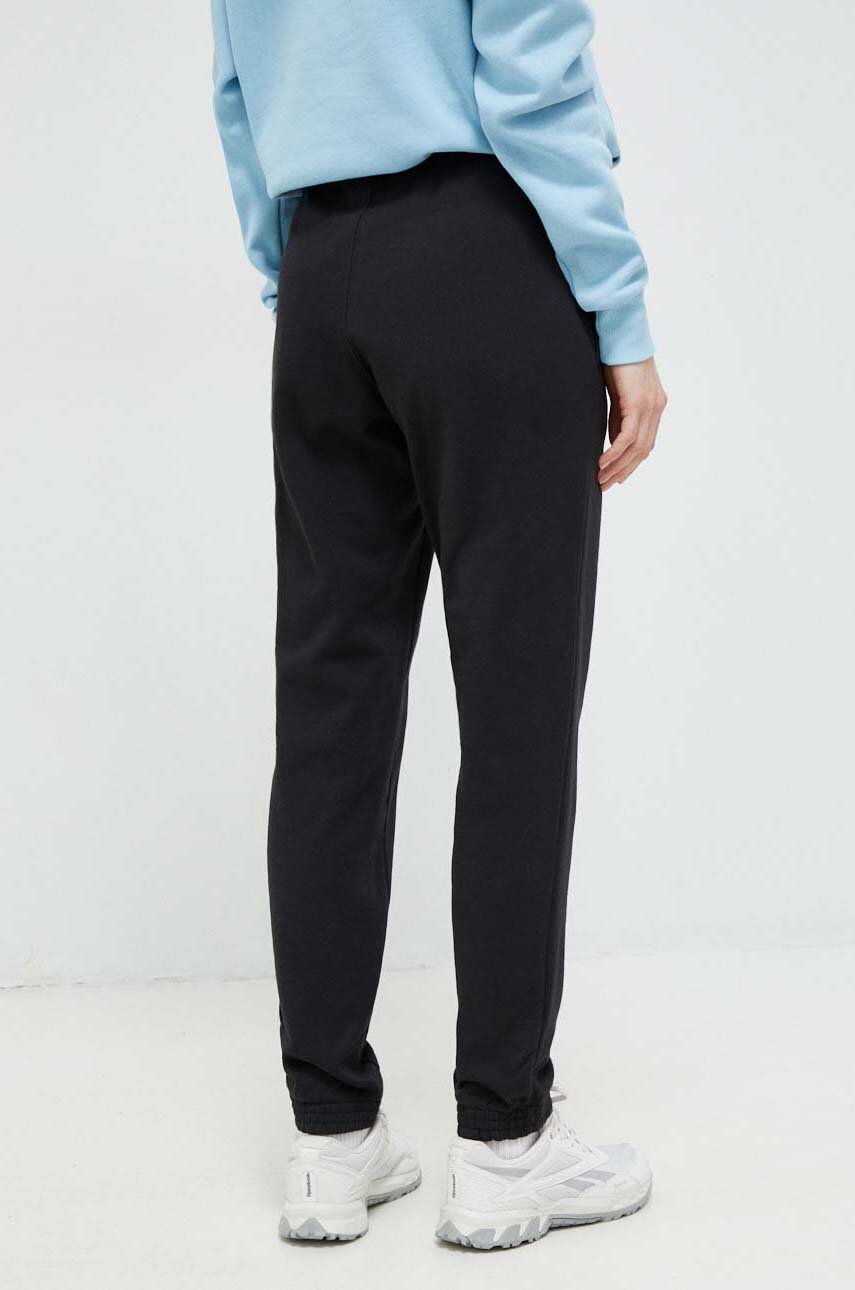Хлопковые спортивные штаны Reebok Classic цвет чёрный однотонные HS5788 ...