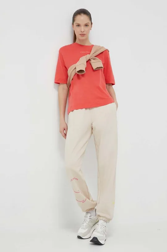 Βαμβακερό παντελόνι adidas by Stella McCartney  100% Οργανικό βαμβάκι