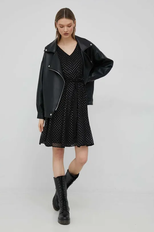 Φόρεμα DKNY μαύρο