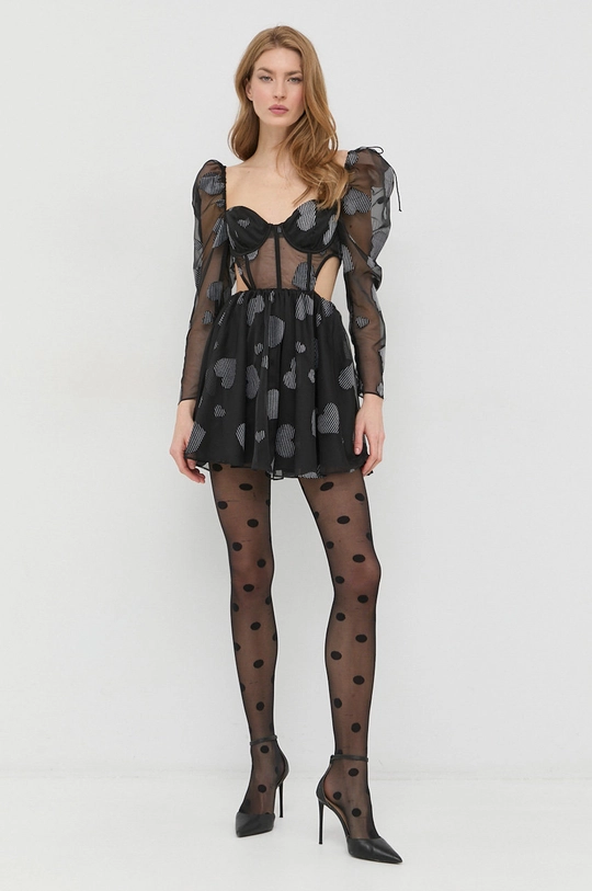 For Love & Lemons sukienka czarny