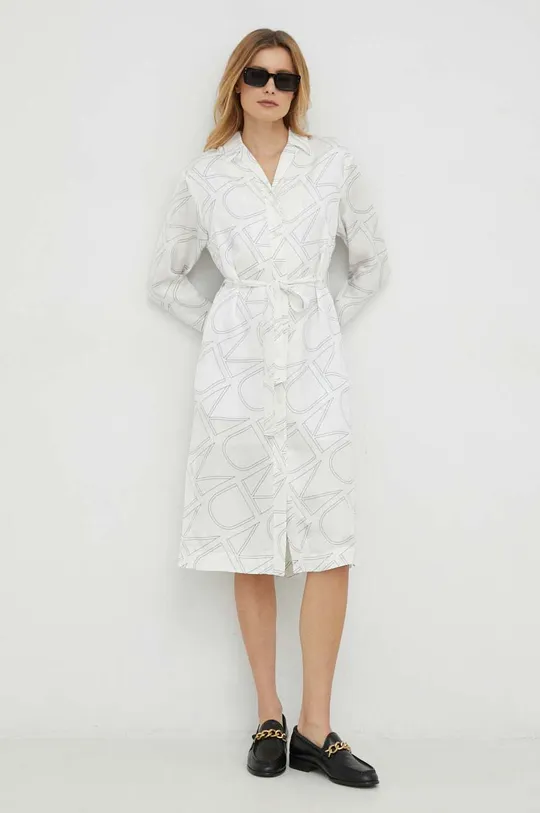 λευκό Φόρεμα Calvin Klein Γυναικεία