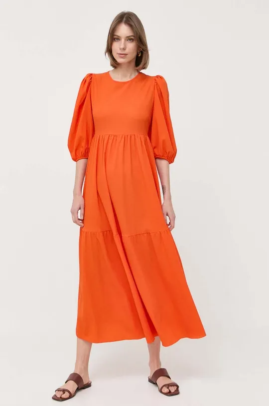 Φόρεμα Notes du Nord πορτοκαλί