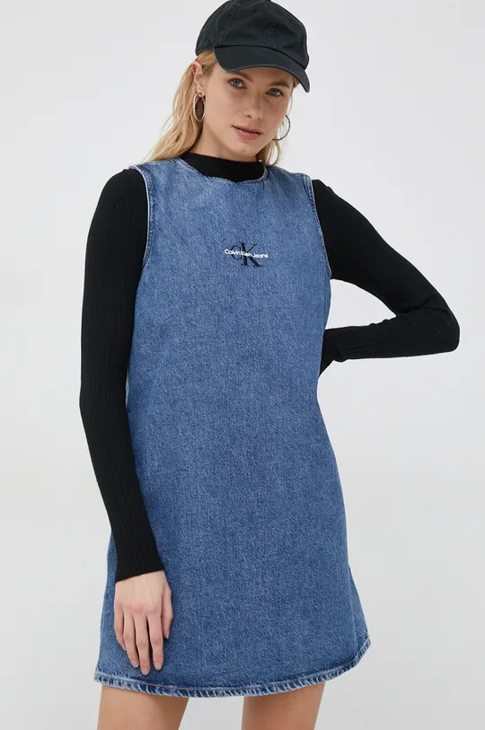 σκούρο μπλε Φόρεμα τζιν Calvin Klein Jeans Γυναικεία