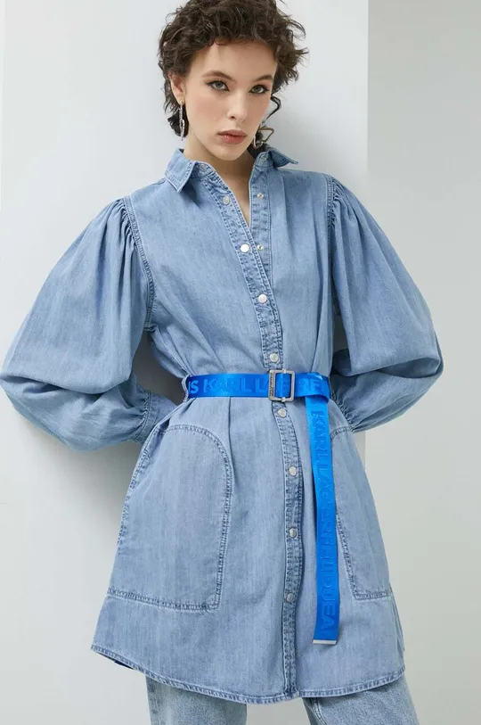 μπλε Φόρεμα τζιν Karl Lagerfeld Jeans Γυναικεία