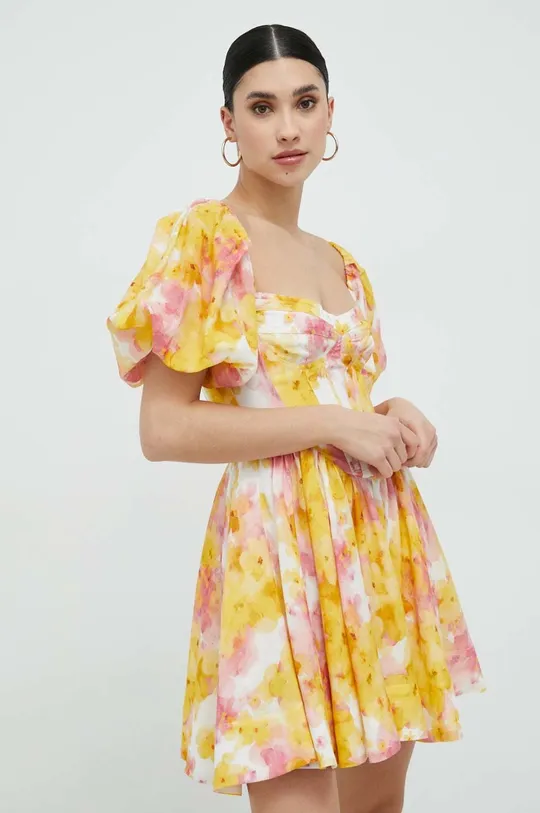 Φόρεμα Bardot πολύχρωμο
