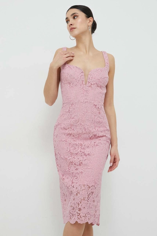 Bardot vestito rosa