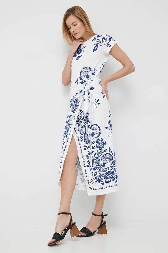 πολύχρωμο Φόρεμα από λινό μείγμα Polo Ralph Lauren Γυναικεία