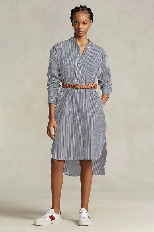 granatowy Polo Ralph Lauren sukienka bawełniana Damski