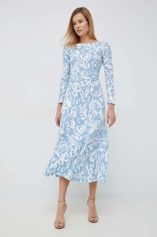 niebieski Polo Ralph Lauren sukienka bawełniana Damski