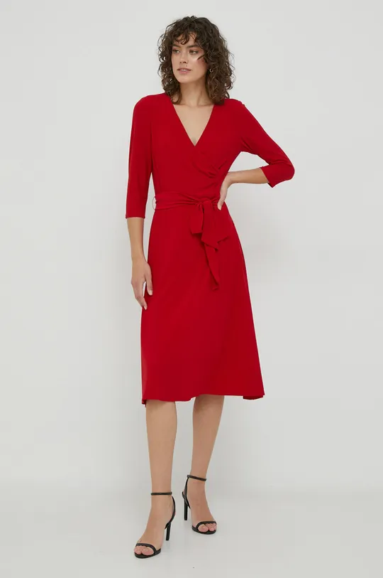 Φόρεμα Lauren Ralph Lauren κόκκινο