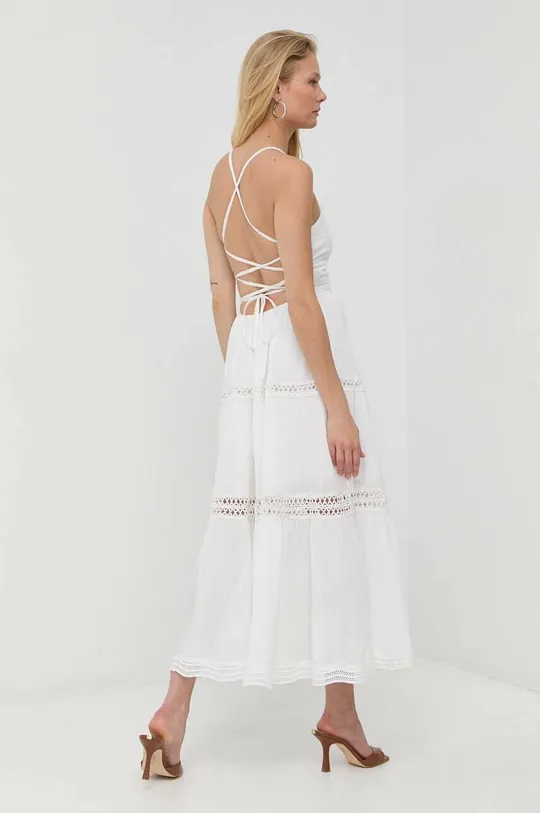 λευκό Βαμβακερό φόρεμα Guess Γυναικεία