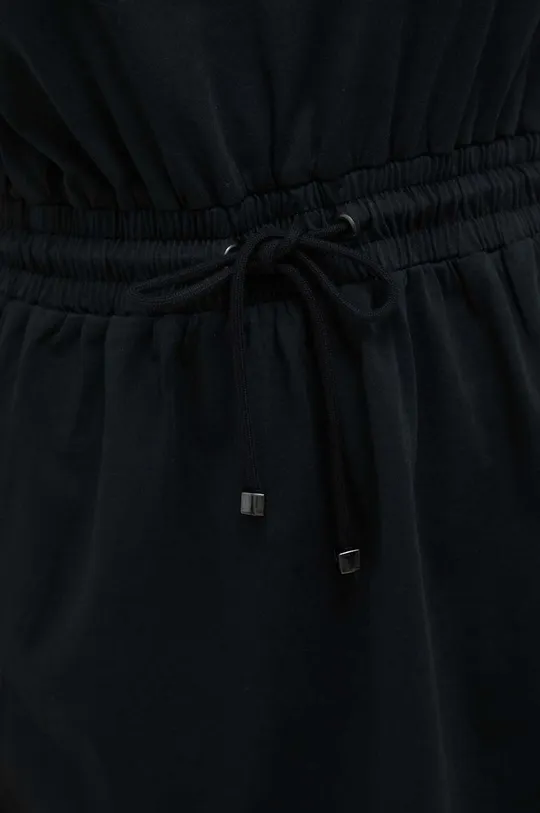 črna Bombažna obleka za na plažo Karl Lagerfeld