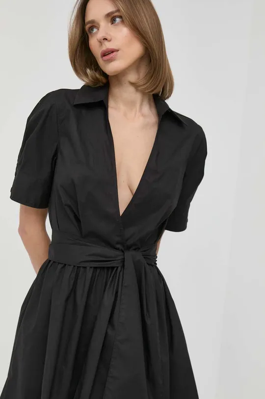 μαύρο Βαμβακερό φόρεμα Twinset