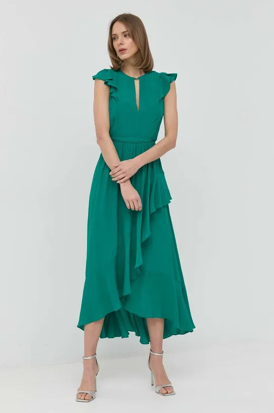 πράσινο Φόρεμα από συνδιασμό μεταξιού Twinset Γυναικεία