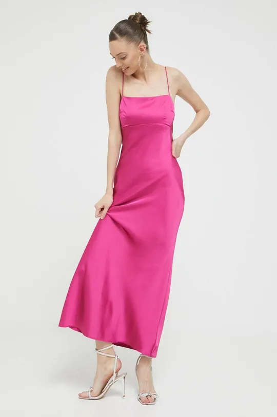 Φόρεμα Abercrombie & Fitch ροζ