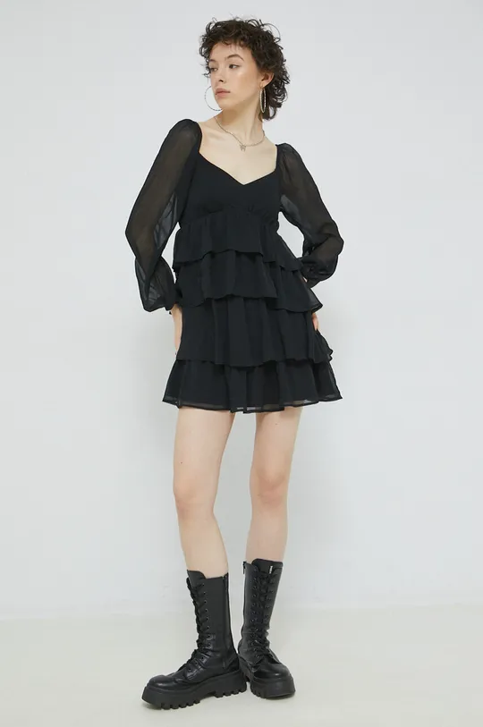Φόρεμα Abercrombie & Fitch μαύρο