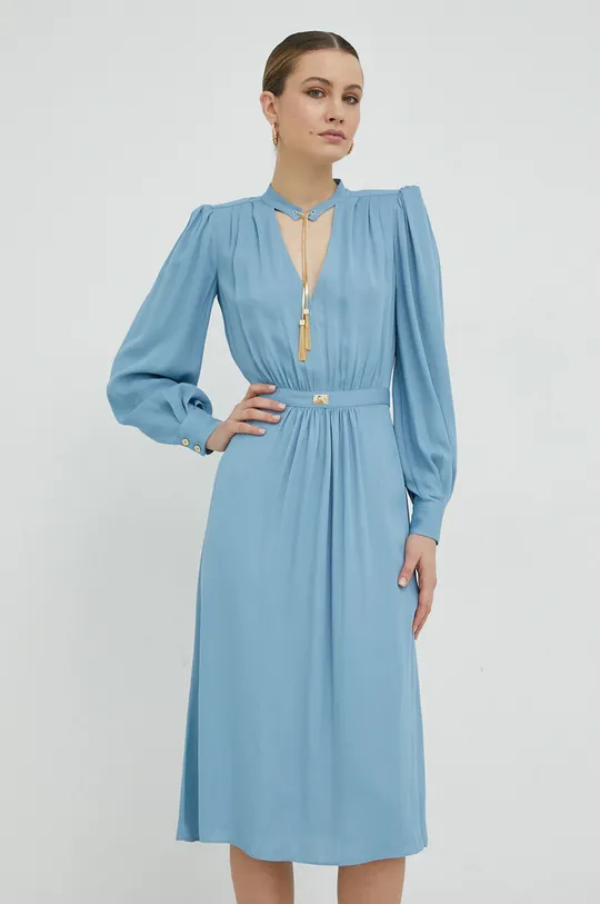 niebieski Elisabetta Franchi sukienka