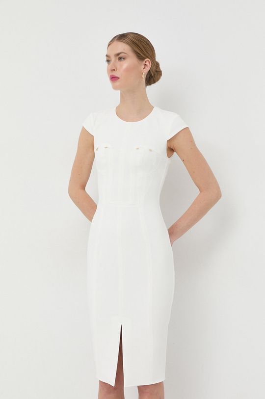 biały Elisabetta Franchi sukienka Damski