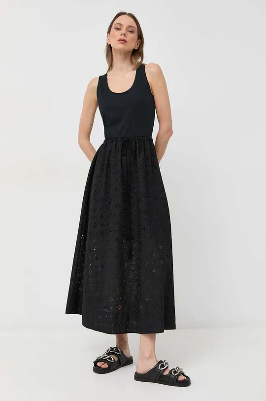 μαύρο Βαμβακερό φόρεμα Marella Γυναικεία