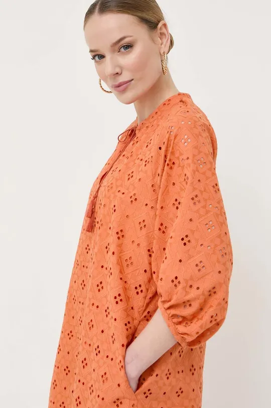 arancione Marella vestito in cotone
