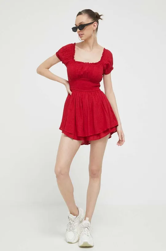 Ολόσωμη φόρμα Hollister Co. κόκκινο