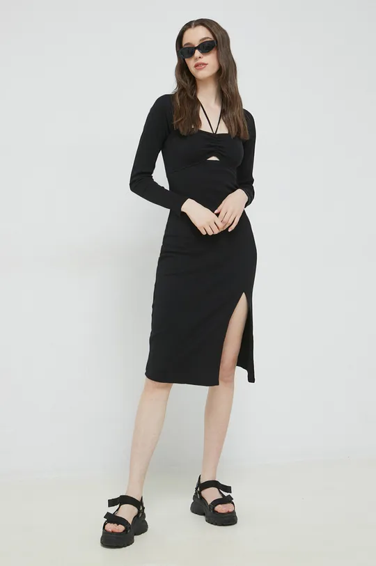 Φόρεμα Hollister Co. μαύρο