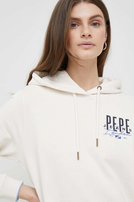 beżowy Pepe Jeans sukienka bawełniana