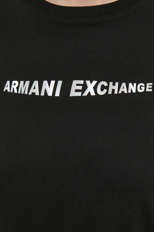 Bombažna obleka Armani Exchange Ženski