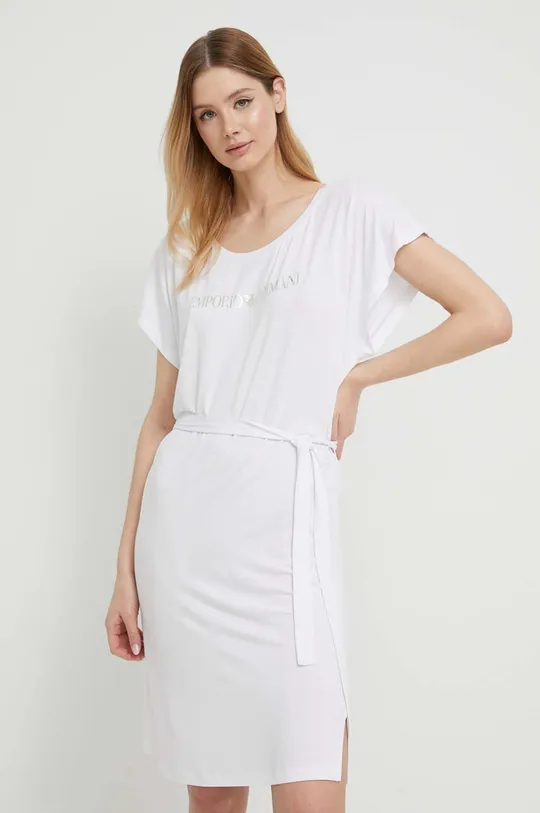 biały Emporio Armani Underwear sukienka plażowa Damski