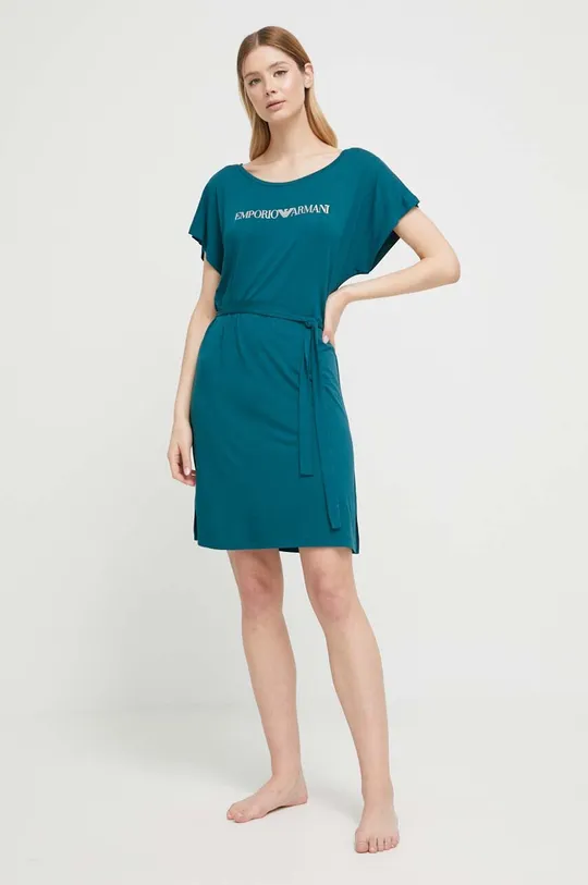 Φόρεμα παραλίας Emporio Armani Underwear πράσινο