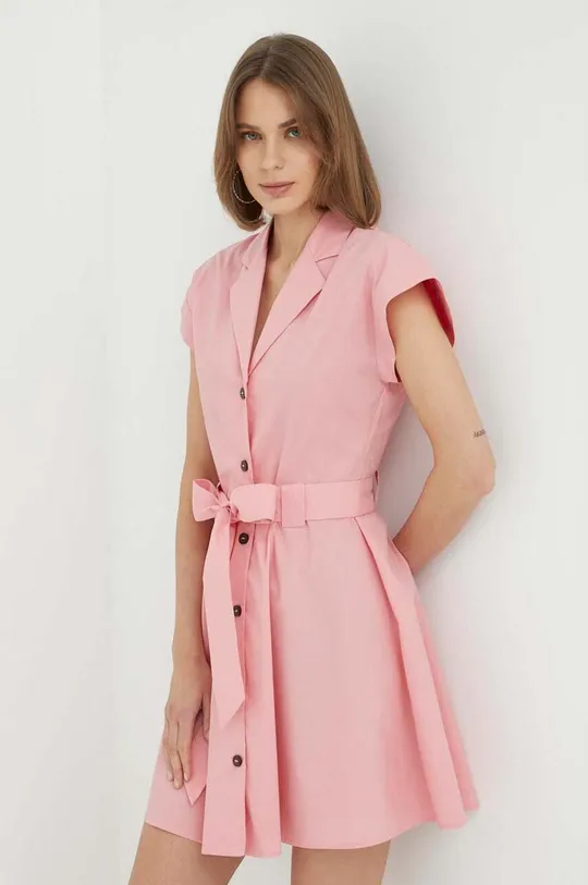 ροζ Βαμβακερό φόρεμα Trussardi Γυναικεία
