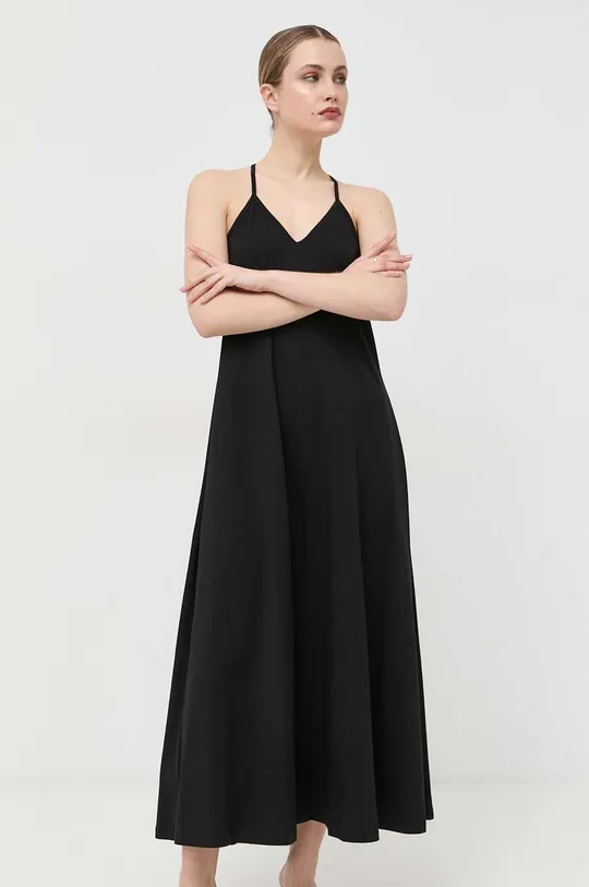 чорний Бавовняна сукня Liu Jo Жіночий
