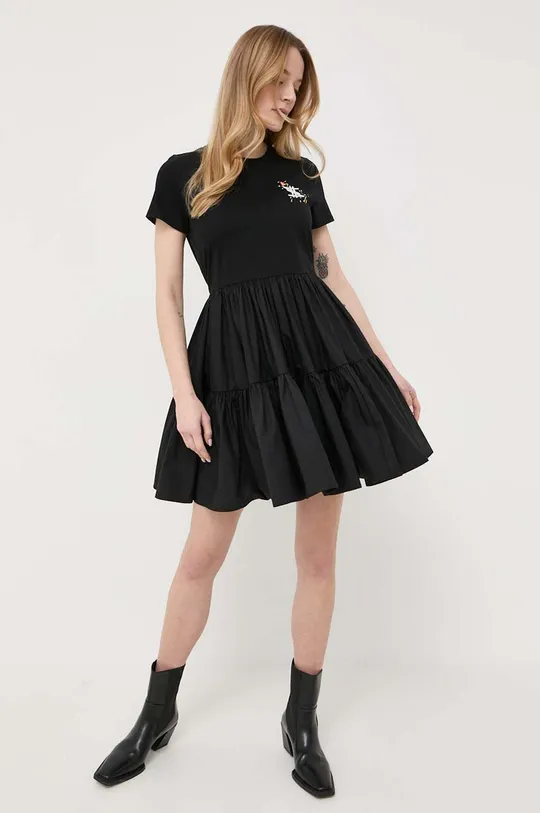 μαύρο Βαμβακερό φόρεμα Twinset Twinset x MyFo Γυναικεία