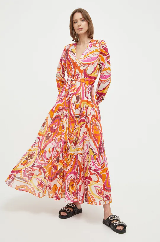 multicolor Twinset sukienka bawełniana Damski