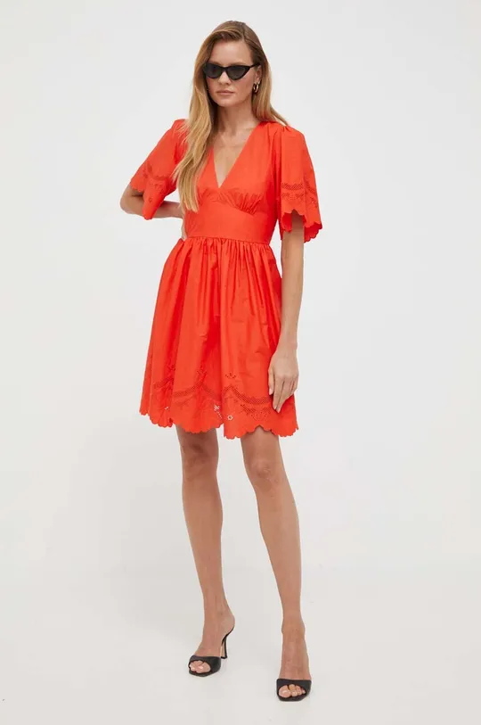 Twinset sukienka pomarańczowy
