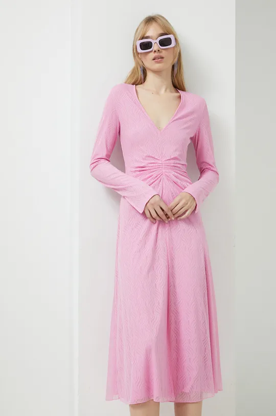 ροζ Φόρεμα Rotate Γυναικεία