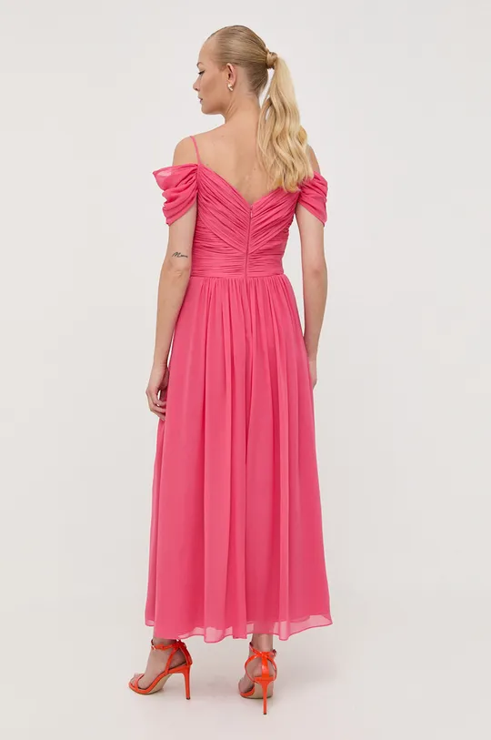 Μεταξωτό φόρεμα Luisa Spagnoli ροζ