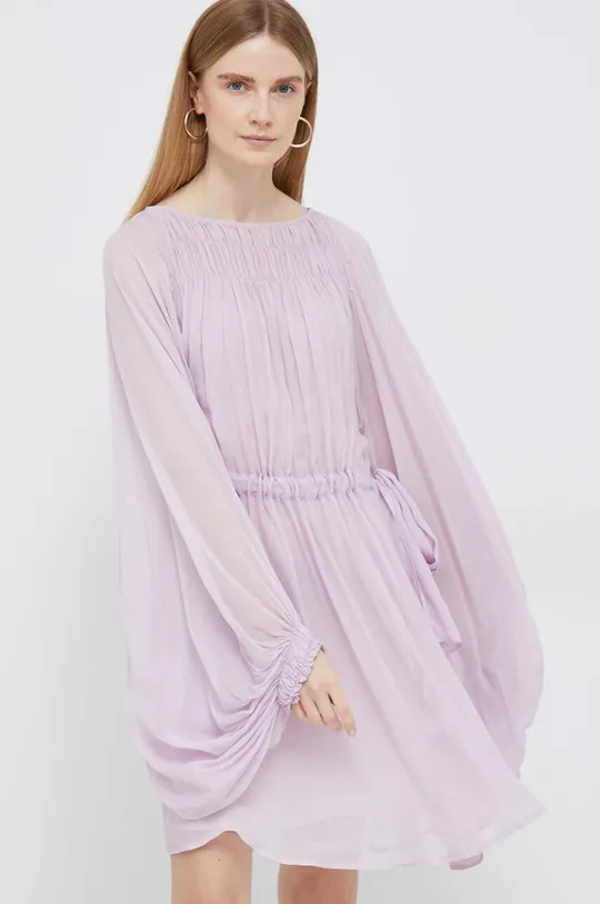 fioletowy Emporio Armani sukienka
