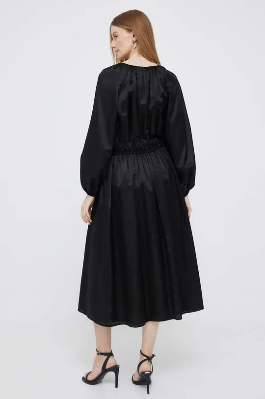 Φόρεμα από συνδιασμό μεταξιού DKNY  Κύριο υλικό: 70% Βαμβάκι, 30% Μετάξι Φόδρα: 100% Βαμβάκι