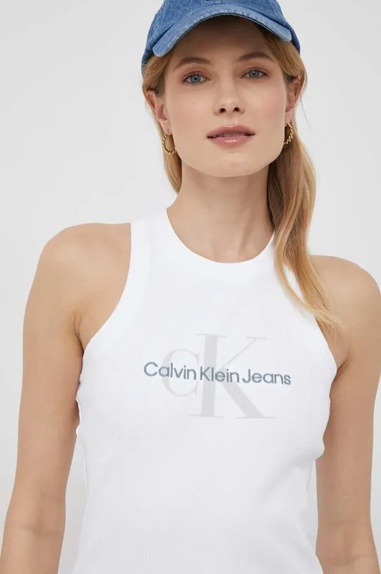 λευκό Φόρεμα Calvin Klein Jeans