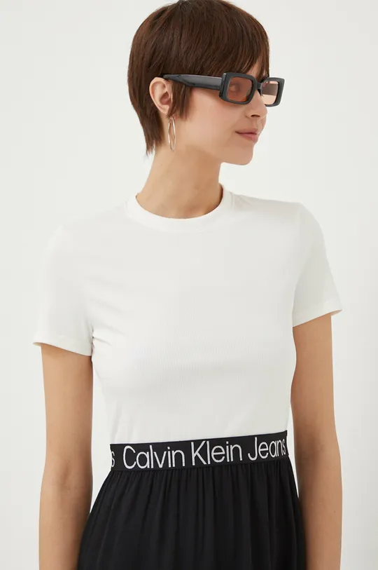 бежевый Платье Calvin Klein Jeans