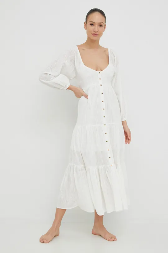 λευκό Βαμβακερό φόρεμα Billabong Γυναικεία