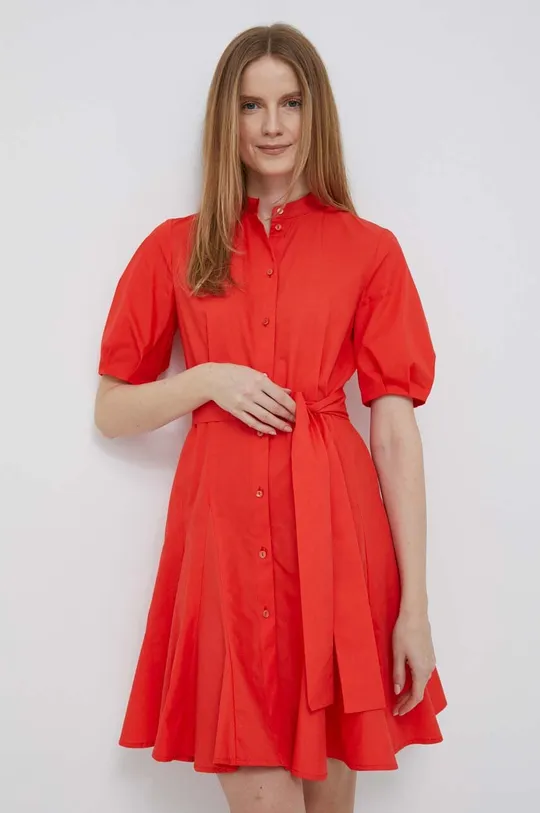 κόκκινο Βαμβακερό φόρεμα Pennyblack Γυναικεία