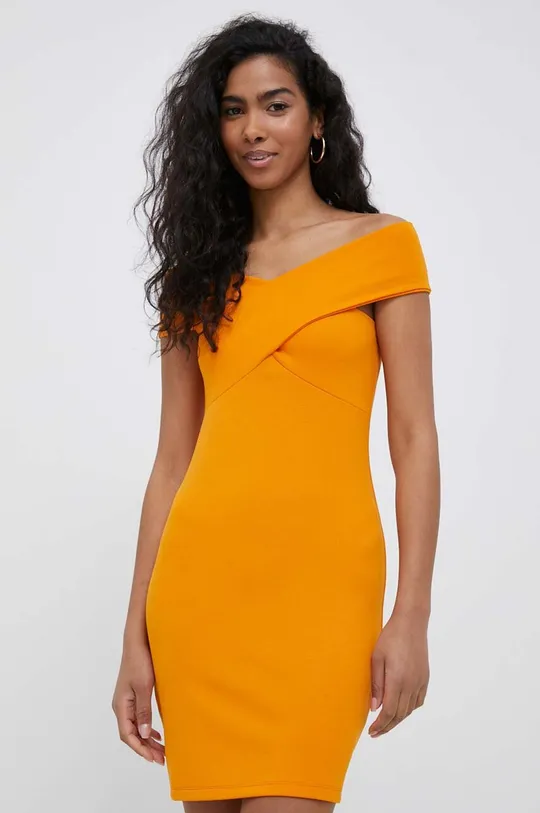 oranžna Obleka Sisley Ženski