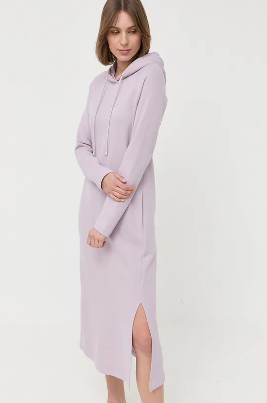 vijolična Obleka Max Mara Leisure Ženski