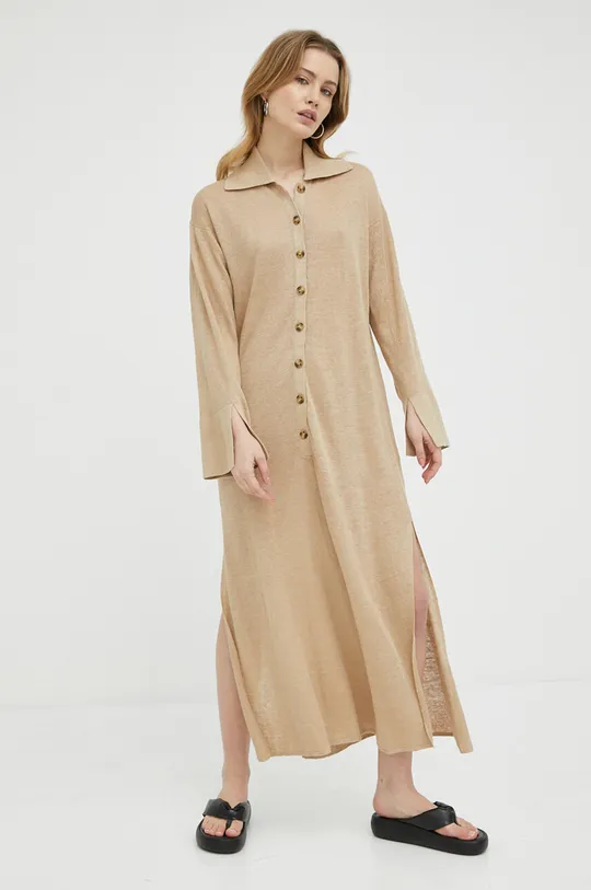 beige By Malene Birger vestito di lino Thoni Donna